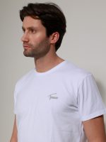 Ανδρικό Βαμβακερό Κοντομάνικο T-shirt Silvio 33-207030 Λευκό - Image 3