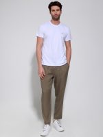 Παντελόνι Με Λάστιχο Στην Μέση Dario 4182 Χακί - Image 2