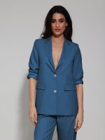 Γυναικείο Κλασικό Σακάκι Blazer Silvia 8861 Μπλε