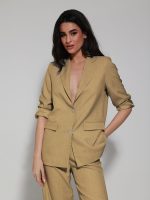 Γυναικείο Κλασικό Σακάκι Blazer Silvia 8861 Καμηλό