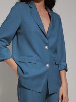 Γυναικείο Κλασικό Σακάκι Blazer Silvia 8861 Μπλε - Image 3