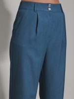 Υφασμάτινο Παντελόνι Σε Ίσια Γραμμή Silvia 7861 Μπλε - Image 3