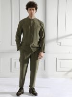 Παντελόνι Με Λάστιχο & Κορδόνι Francesco 210-910 Χακί - Image 4