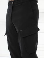 Παντελόνι Με Εξωτερικές Τσέπες Francesco Militar 210-911 Μαύρο - Image 4