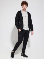 Ανδρική Ζακέτα Με Κουκούλα Riva 2684 Μαύρο - Image 5