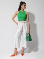 Ψηλόμεση Καλοκαιρινή Παντελόνα ARIANA 7782 Λευκό