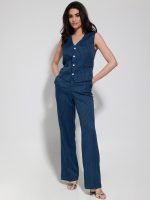 Υφασμάτινο Παντελόνι Σε Ίσια Γραμμή Alexia 7914 Μπλε - Image 5