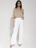 Γυναικείο Παντελόνι Με Κουμπάκια Barbara 8353-2 White - Image 7