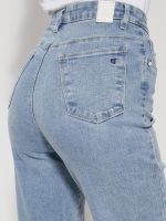 Παντελόνι Jean Με Κουμπάκια BARBARA 8353-3 Light Blue - Image 3