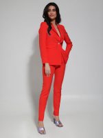 Γυναικείο Σακάκι Μονόκουμπο LINA 8848 Κόκκινο - Image 2