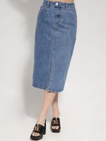 Ψηλόμεση Μίντι Jean Φούστα Claire 942038 Μπλε - Image 3