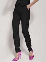 Γυναικείο Υφασμάτινο Παντελόνι LINA 7690-5 Μαύρο - Image 2