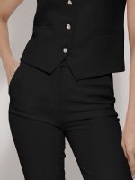 Γυναικείο Υφασμάτινο Παντελόνι LINA 7690-5 Μαύρο