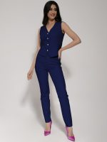 Γυναικείο Υφασμάτινο Παντελόνι LINA 7690-5 Μπλε