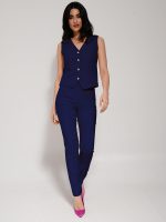 Γυναικείο Υφασμάτινο Παντελόνι LINA 7690-5 Μπλε - Image 5