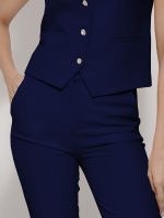 Γυναικείο Υφασμάτινο Παντελόνι LINA 7690-5 Μπλε - Image 2