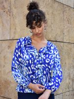 Γυναικείο Λεπτό Πουκάμισο Victoria 92178 Μπλε - Image 3