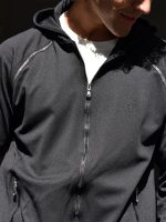 Ανδρική Ζακέτα Με Κουκούλα Riva 2684 Μαύρο