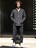 Ανδρική Ζακέτα Με Κουκούλα Riva 2684 Μαύρο - Image 2