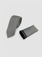 Ανδρική Γραβάτα Με Μαντηλάκι 33-6099 Grey 2