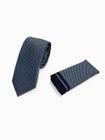 Ανδρική Γραβάτα Με Μαντηλάκι 33-6099 Grey 6