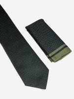 Ανδρική Γραβάτα Με Μαντηλάκι 33-6099 Green 5 - Image 2