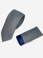 Ανδρική Γραβάτα Με Μαντηλάκι 33-6099 Grey 5
