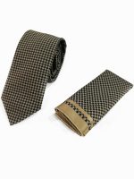 Ανδρική Γραβάτα Με Μαντηλάκι 33-6099 Brown 2
