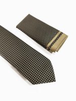 Ανδρική Γραβάτα Με Μαντηλάκι 33-6099 Brown 2 - Image 2