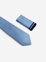 Ανδρική Γραβάτα Με Μαντηλάκι 33-6099 Light Blue 7 - Image 2