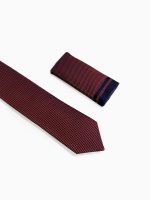 Ανδρική Γραβάτα Με Μαντηλάκι 33-6099 Red 2 - Image 2