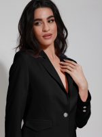 Γυναικείο Σακάκι Μονόκουμπο LINA 8848 Μαύρο - Image 2