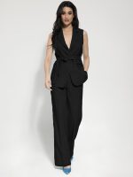 Ψηλόμεση Παντελόνα Υφασμάτινη Sandra 7901 Μαύρο - Image 4