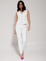 Γυναικείο Υφασμάτινο Παντελόνι LINA 7690-5 Εκρού