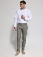 Ανδρικό Πουκάμισο TAILOR-FIT Steven 33-8159 Λευκό Φαρδιά γραμμή - Image 4