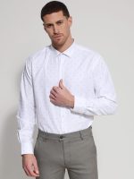 Ανδρικό Πουκάμισο TAILOR-FIT Steven 33-8159 Λευκό Φαρδιά γραμμή - Image 2