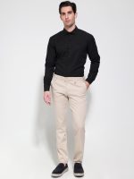 Ανδρικό Πουκάμισο TAILOR-FIT Oliano 33-8160 Μαύρο Φαρδιά γραμμή - Image 3