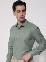 Ανδρικό Πουκάμισο TAILOR-FIT Oliano 33-8160 Πράσινο Φαρδιά γραμμή - Image 3