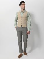 Ανδρικό Υφασμάτινο Γιλέκο OLIVER 9454 Μπεζ - Image 2