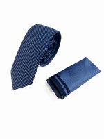 Ανδρική Γραβάτα Με Μαντηλάκι 33-6099 Blue 7