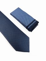 Ανδρική Γραβάτα Με Μαντηλάκι 33-6099 Blue 7 - Image 2