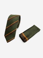 Ανδρική Γραβάτα Με Μαντηλάκι 33-6099 Green 4