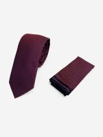 Ανδρική Γραβάτα Με Μαντηλάκι 33-6099 Red 3