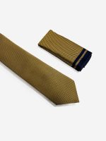 Ανδρική Γραβάτα Με Μαντηλάκι 33-6099 Camel 1 - Image 2