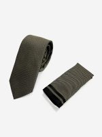 Ανδρική Γραβάτα Με Μαντηλάκι 33-6099 Brown 3