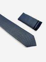 Ανδρική Γραβάτα Με Μαντηλάκι 33-6099 Light Blue 3 - Image 2