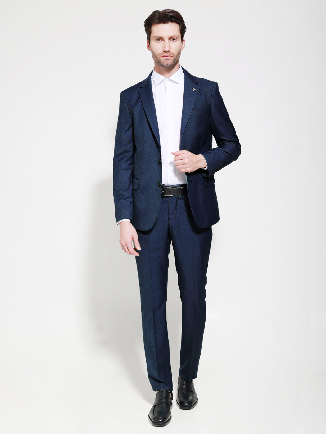 1318 copy 4 Ανδρικό Κοστούμι Harry 33-1616 Μπλε - Image 1