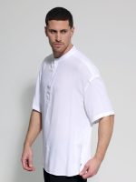 Κοντομάνικη Πουκαμίσα Με Μάο Γιακά Bahamas 33-7432 Λευκό - Image 2