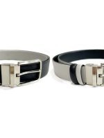 Ανδρική Ζώνη Διπλής Όψης 33-6026 Black-Beige