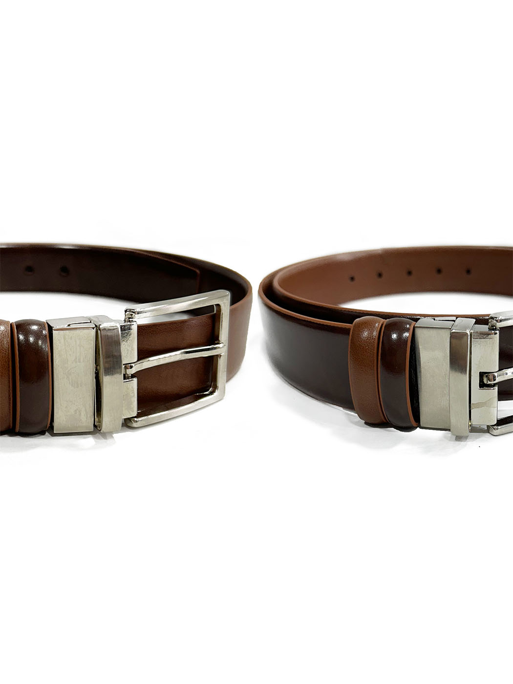 33-6027 ΔΙΠΛΗΣ ΟΨΗΣ BROWN-TAB copy Ανδρική Ζώνη Διπλής Όψης 33-6027 Brown - Taba - Image 1